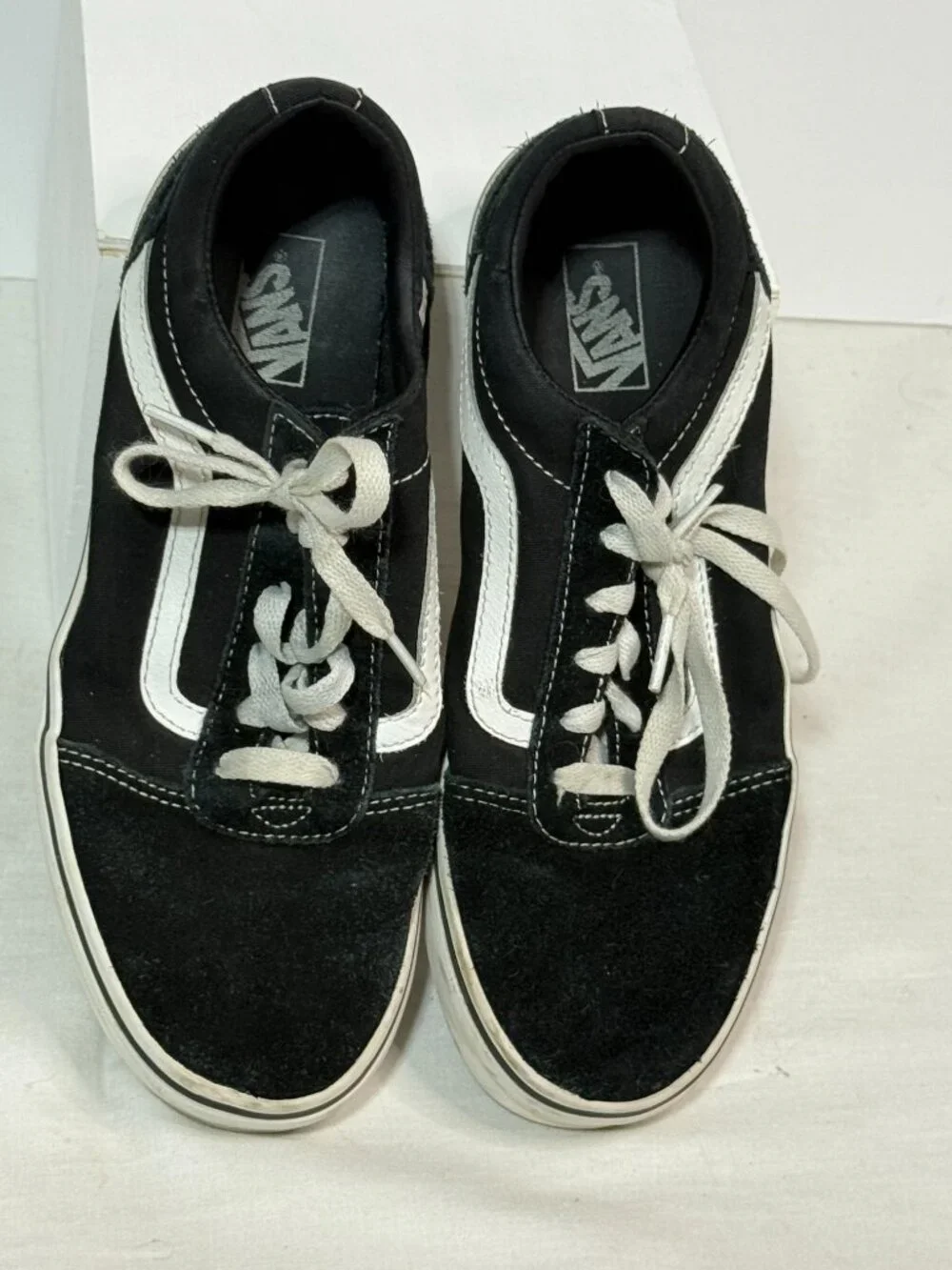 Vans Old Skool Classic Black Suede Low Top Sneakers Youth Size 6